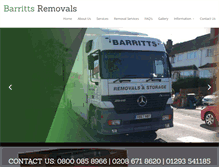 Tablet Screenshot of barritts-removals.com